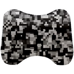 Noise Texture Graphics Generated Head Support Cushion