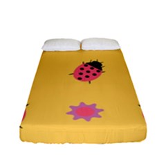 Ladybug Seamlessly Pattern Fitted Sheet (full/ Double Size) by Sapixe