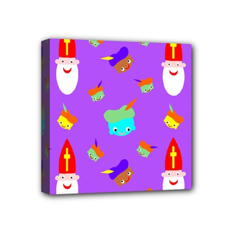 Saint Nicholas Saint Nicholas Mini Canvas 4  X 4  (stretched) by Sapixe