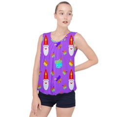 Saint Nicholas Saint Nicholas Bubble Hem Chiffon Tank Top