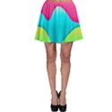 Lines Curves Colors Geometric Lines Skater Skirt View1