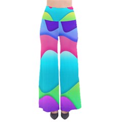 Lines Curves Colors Geometric Lines So Vintage Palazzo Pants by Sapixe