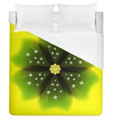 Christmas Flower Nature Plant Duvet Cover (queen Size) by Sapixe