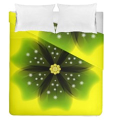 Christmas Flower Nature Plant Duvet Cover Double Side (queen Size) by Sapixe