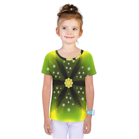 Christmas Flower Nature Plant Kids  One Piece Tee by Sapixe