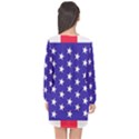 Day Independence July Background Long Sleeve Chiffon Shift Dress  View2