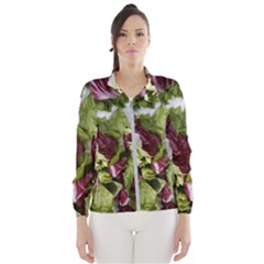 Salad Lettuce Vegetable Windbreaker (women) by Sapixe