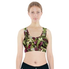 Salad Lettuce Vegetable Sports Bra With Pocket by Sapixe