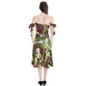 Salad Lettuce Vegetable Shoulder Tie Bardot Midi Dress View2