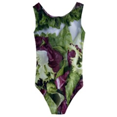 Salad Lettuce Vegetable Kids  Cut-out Back One Piece Swimsuit by Sapixe