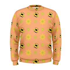 Bee A Bug Nature Wallpaper Men s Sweatshirt by Sapixe