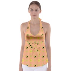 Bee A Bug Nature Wallpaper Babydoll Tankini Top by Sapixe