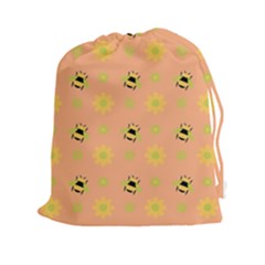 Bee A Bug Nature Wallpaper Drawstring Pouch (xxl) by Sapixe