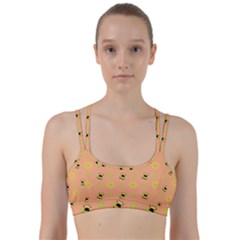 Bee A Bug Nature Wallpaper Line Them Up Sports Bra by Sapixe