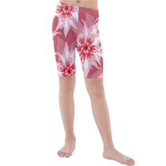 Flower Leaf Nature Flora Floral Kids  Mid Length Swim Shorts by Sapixe