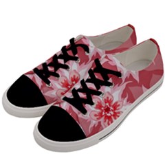 Flower Leaf Nature Flora Floral Men s Low Top Canvas Sneakers by Sapixe