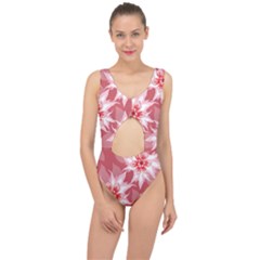 Flower Leaf Nature Flora Floral Center Cut Out Swimsuit by Sapixe