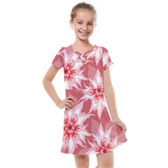 Flower Leaf Nature Flora Floral Kids  Cross Web Dress by Sapixe