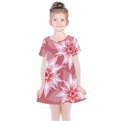 Flower Leaf Nature Flora Floral Kids  Simple Cotton Dress by Sapixe