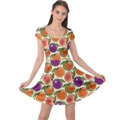 Fruit Tree Salad Pattern Cap Sleeve Dress by emilyzragz