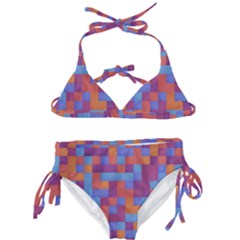 Squares Background Geometric Modern Kids  Classic Bikini Set