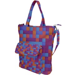 Squares Background Geometric Modern Shoulder Tote Bag