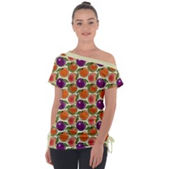 Fruit Tree Salad Pattern Tie-up Tee