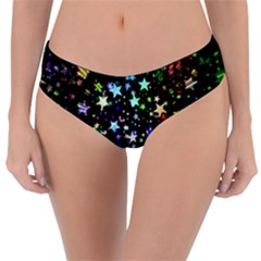 Christmas Star Gloss Lights Light Reversible Classic Bikini Bottoms by Sapixe