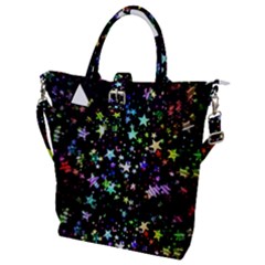 Christmas Star Gloss Lights Light Buckle Top Tote Bag by Sapixe