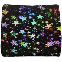 Christmas Star Gloss Lights Light Seat Cushion by Sapixe