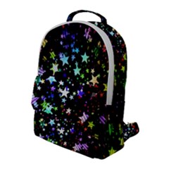 Christmas Star Gloss Lights Light Flap Pocket Backpack (large)