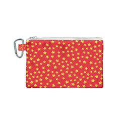 Pattern Stars Multi Color Canvas Cosmetic Bag (small)