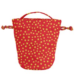 Pattern Stars Multi Color Drawstring Bucket Bag