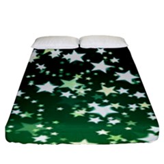 Christmas Star Advent Background Fitted Sheet (king Size)