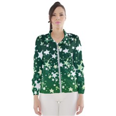 Christmas Star Advent Background Windbreaker (women) by Sapixe