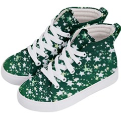 Christmas Star Advent Background Kid s Hi-top Skate Sneakers by Sapixe