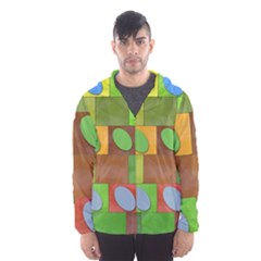 Easter Egg Happy Easter Colorful Hooded Windbreaker (men) by Sapixe