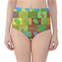 Easter Egg Happy Easter Colorful Classic High-Waist Bikini Bottoms View1