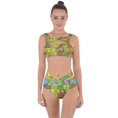 Easter Egg Happy Easter Colorful Bandaged Up Bikini Set  by Sapixe