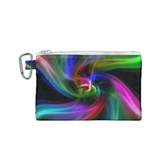 Abstract Art Color Design Lines Canvas Cosmetic Bag (small) by Sapixe