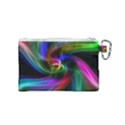 Abstract Art Color Design Lines Canvas Cosmetic Bag (Small) View2