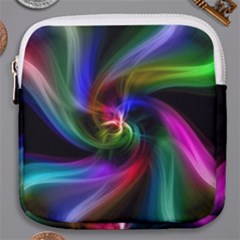 Abstract Art Color Design Lines Mini Square Pouch