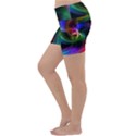 Abstract Art Color Design Lines Lightweight Velour Yoga Shorts View2