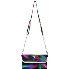 Abstract Art Color Design Lines Mini Crossbody Handbag