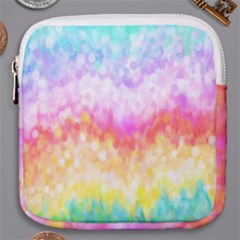 Rainbow Pontilism Background Mini Square Pouch