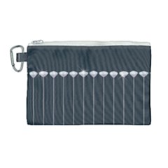 Pinstripe In Diamond Head Pins Pattern Canvas Cosmetic Bag (large) by emilyzragz