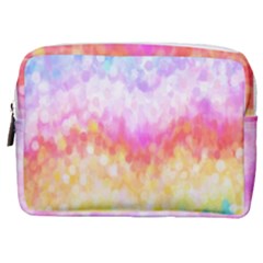 Rainbow Pontilism Background Make Up Pouch (medium)