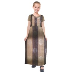 Blind Morning Kids  Short Sleeve Maxi Dress