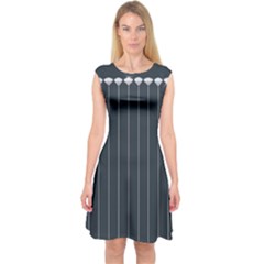 Pinstripe In Diamond Head Pins Pattern Midi Dress by emilyzragz