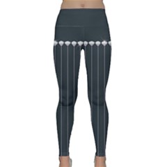 Pinstripe In Diamond Head Pins Pattern Lightweight Velour Classic Yoga Leggings by emilyzragz